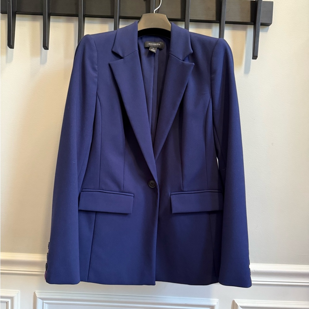 Halogen Deep Blue Blazer